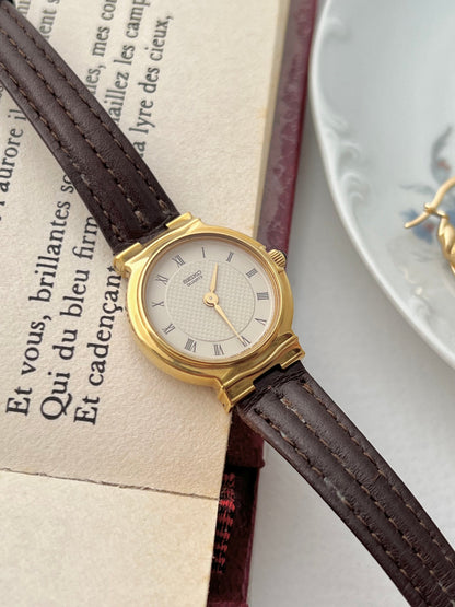 Seiko Gold Toned Sculpted Woman's Watch, product photograph 5.