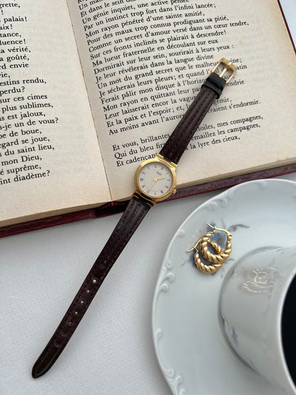 Seiko Gold Toned Sculpted Woman's Watch, product photograph 6.