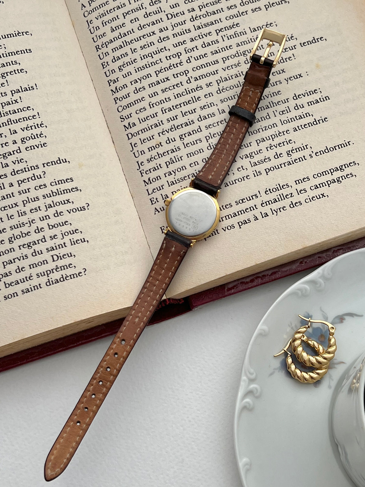 Seiko Gold Toned Sculpted Woman's Watch, product photograph 9.