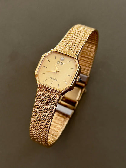 Seiko Octo Gold Toned Woman's Watch, product photograph 3.