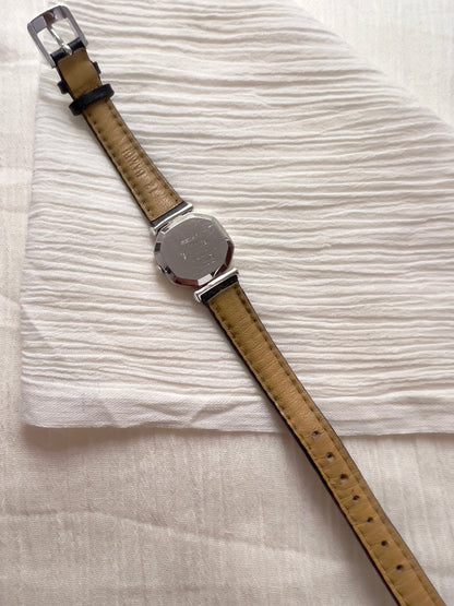 Seiko Octagonal Beaded Bezel Two Tone Women's Watch — product photograph 3