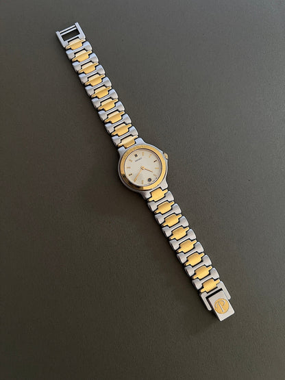 Seiko Presage Date Dial Two Tone Women’s Watch featuring integrated two tone bracelet; vintage watch product image 8.