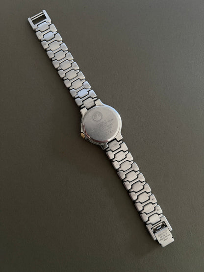 Seiko Presage Date Dial Two Tone Women’s Watch featuring integrated two tone bracelet; vintage watch product image 9.
