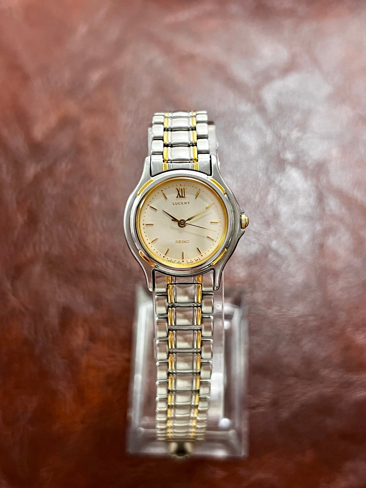 Seiko Lucent Champagne Dial Two Tone Women's Watch | Product photograph 2