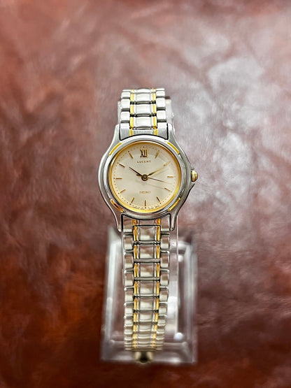 Seiko Lucent Champagne Dial Two Tone Women's Watch | Product photograph 2