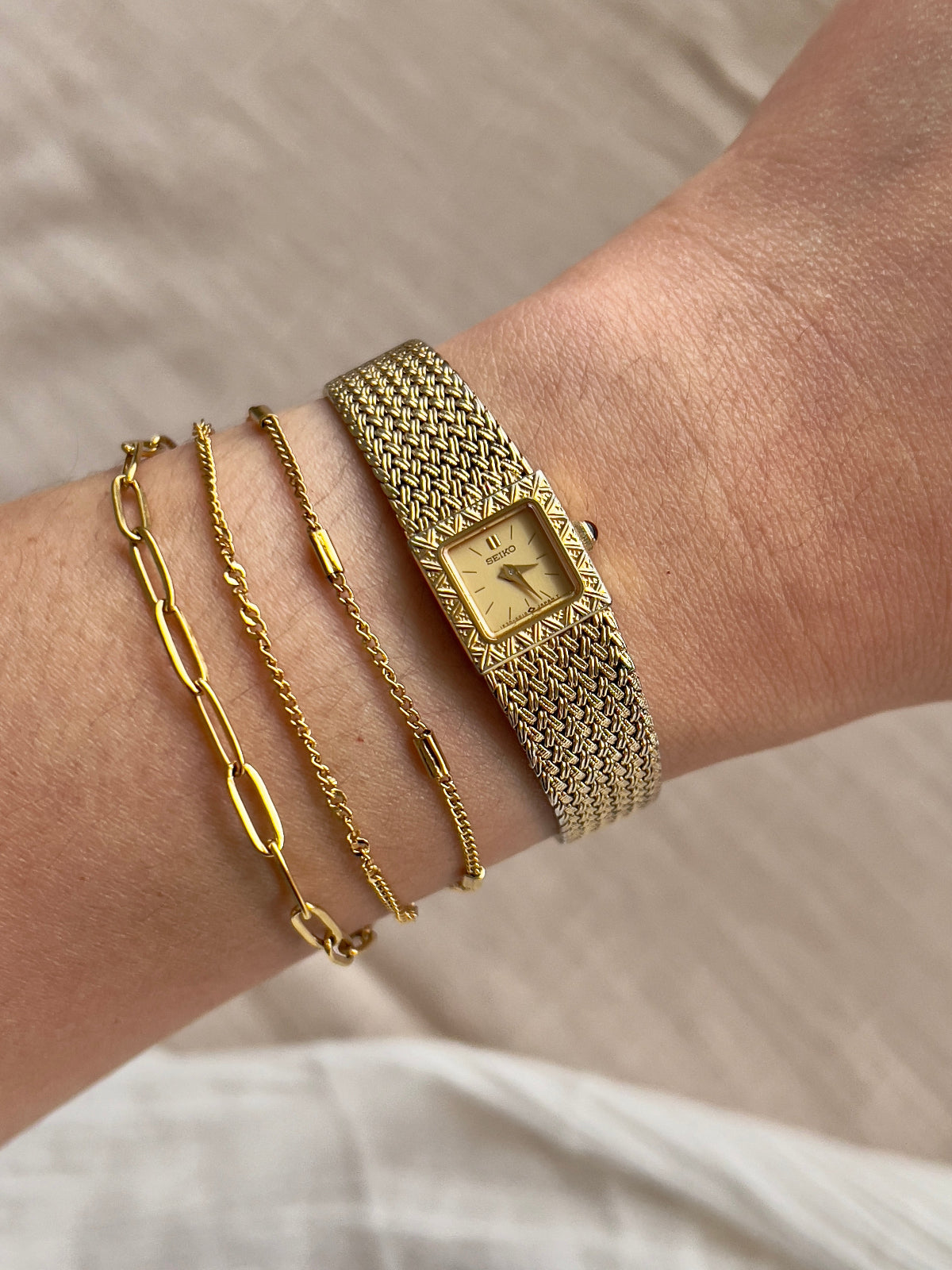 Seiko Elegant Mini Square Women's Watch, product photograph 9.
