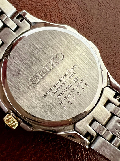 Seiko Sports Casual Two Tone Women's Watch; vintage watch product image 5.