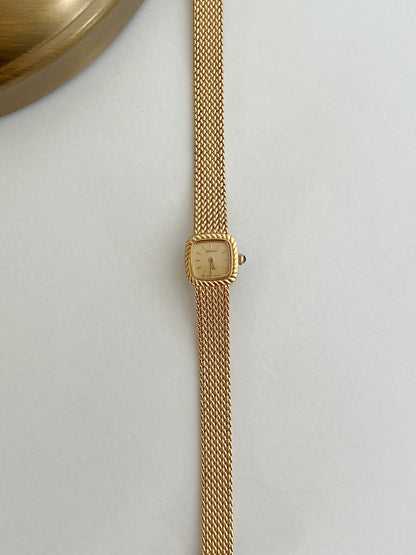 Seiko Tissé Mini Gold Rope Bezel watch — full watch