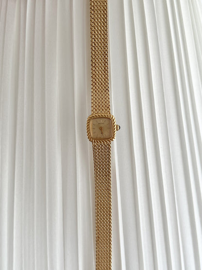 Seiko Tissé Mini Gold Rope Bezel watch — full watch front