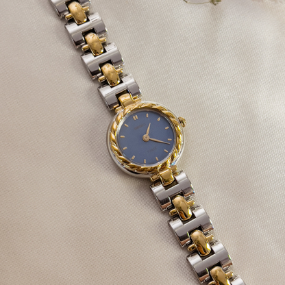 Seiko Tissé Ash Blue Dial Rope Bezel Watch, product photograph 1.