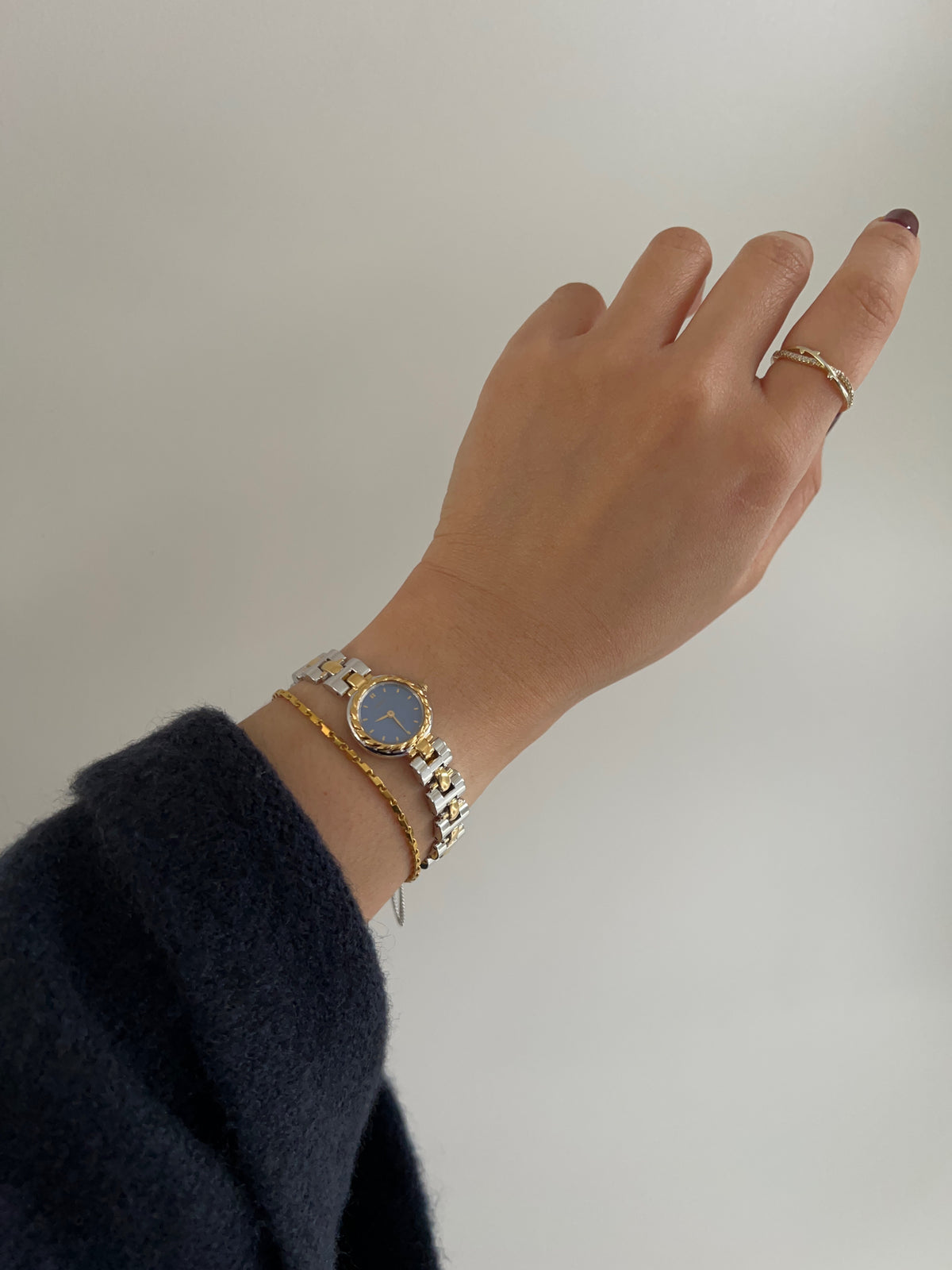 Seiko Tissé Ash Blue Dial Rope Bezel Watch, product photograph 6.