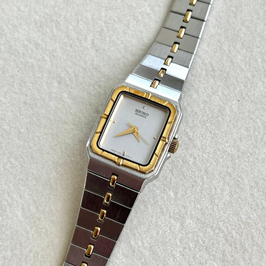 Seiko Two Tone Square Bracelet Watch, product view 1.