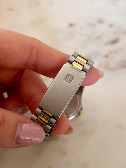 Tissot Seastar Gold Dial Two Tone Date Women’s Watch — product photograph 6, Gilded Hour NZ.