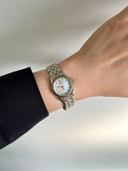 Tissot Mother of Pearl Diamond Accent watch — on the wrist