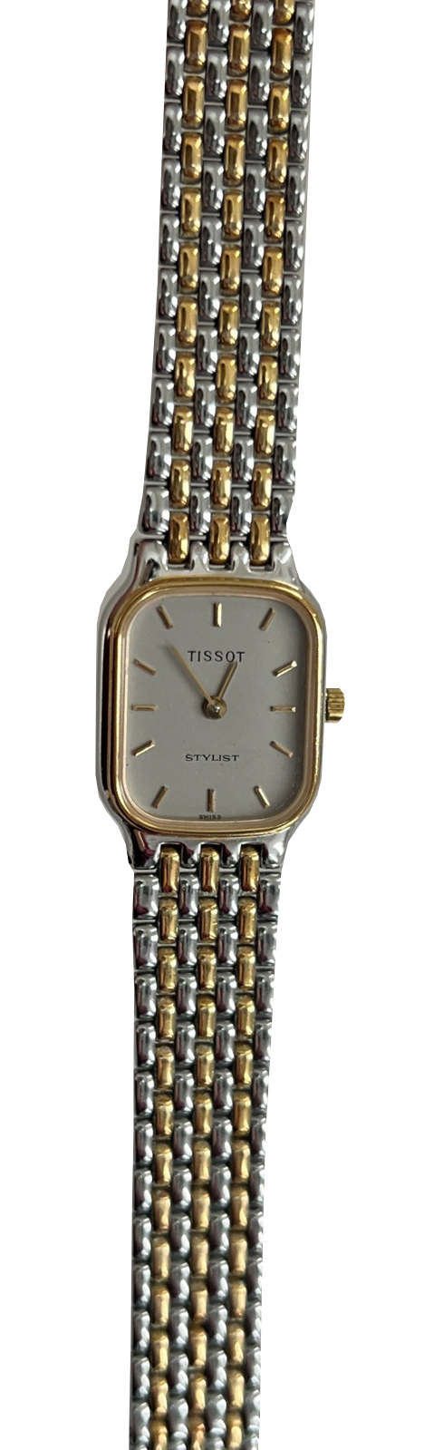 Tissot Stylist Silver Dial Two Tone Women’s Watch