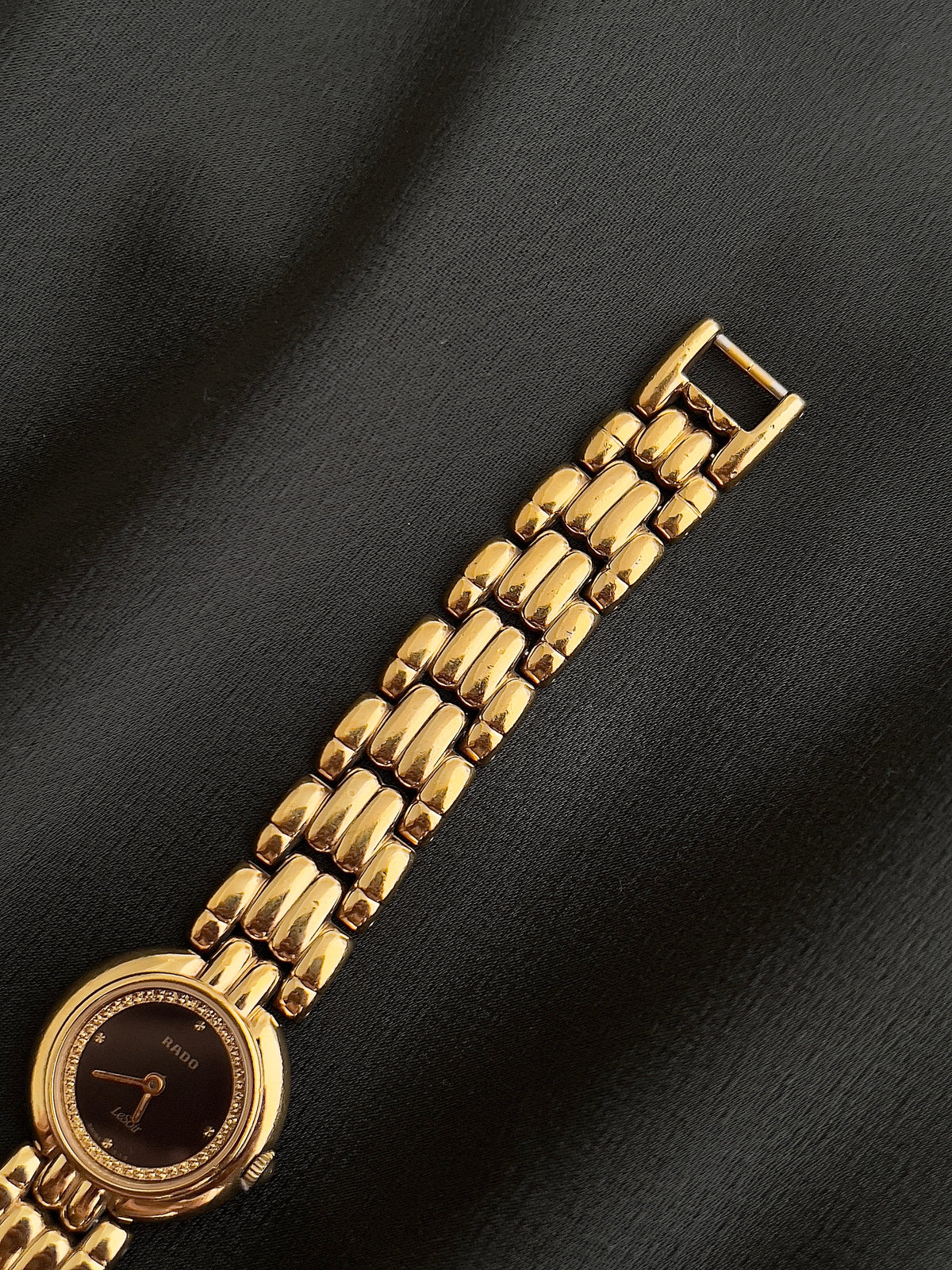 Rado Le Soir Black Gold watch — bracelet clasp