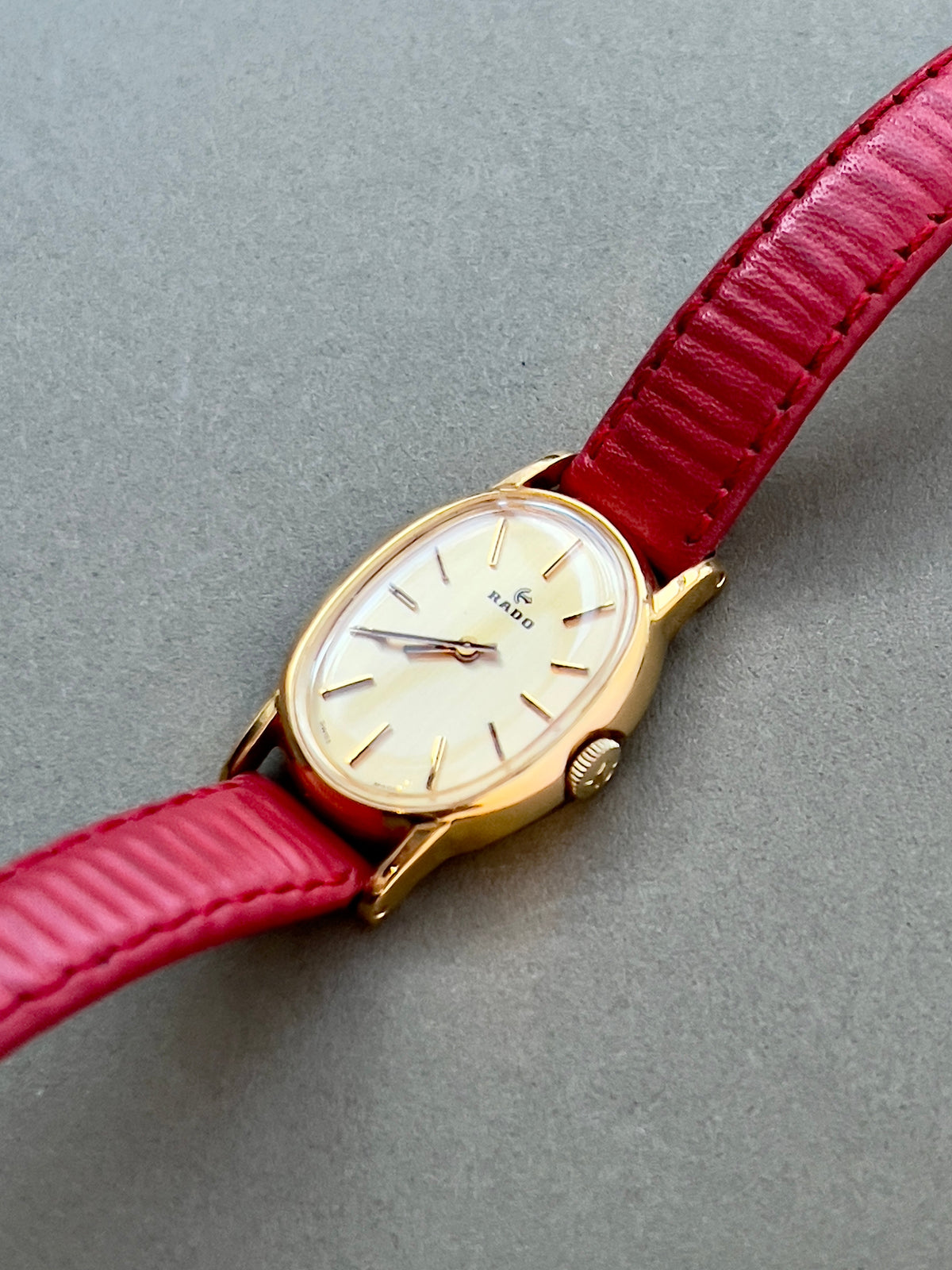 Rado Champagne Oval Gold Tone Women's Watch — product photograph 5, Gilded Hour NZ.
