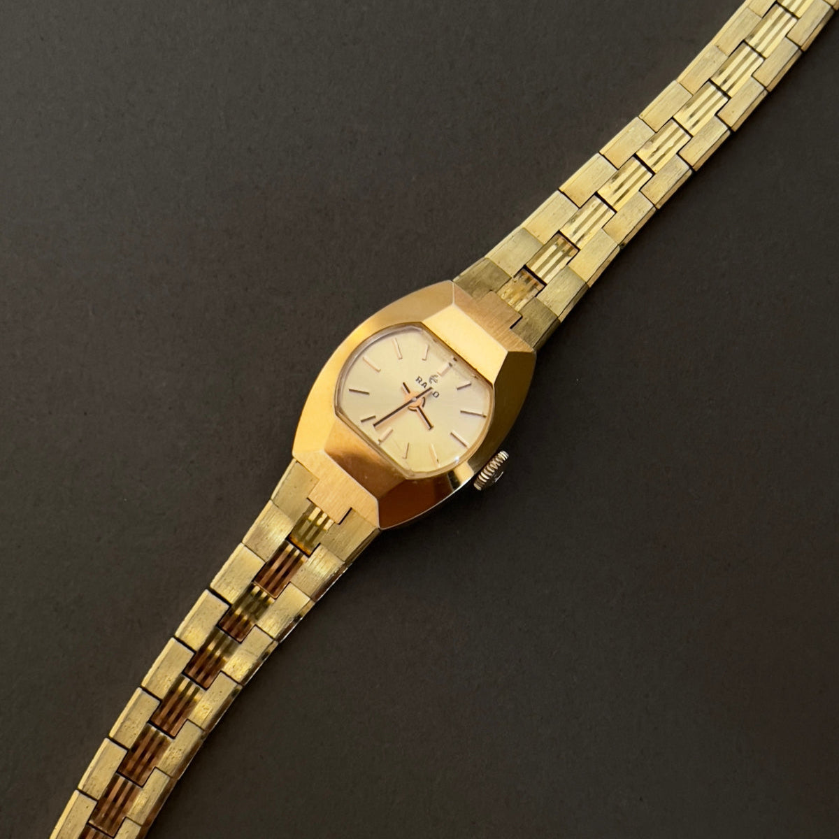 Rado Petite Gold Tone Hand Wound Women's Watch — product photograph 2, Gilded Hour NZ.
