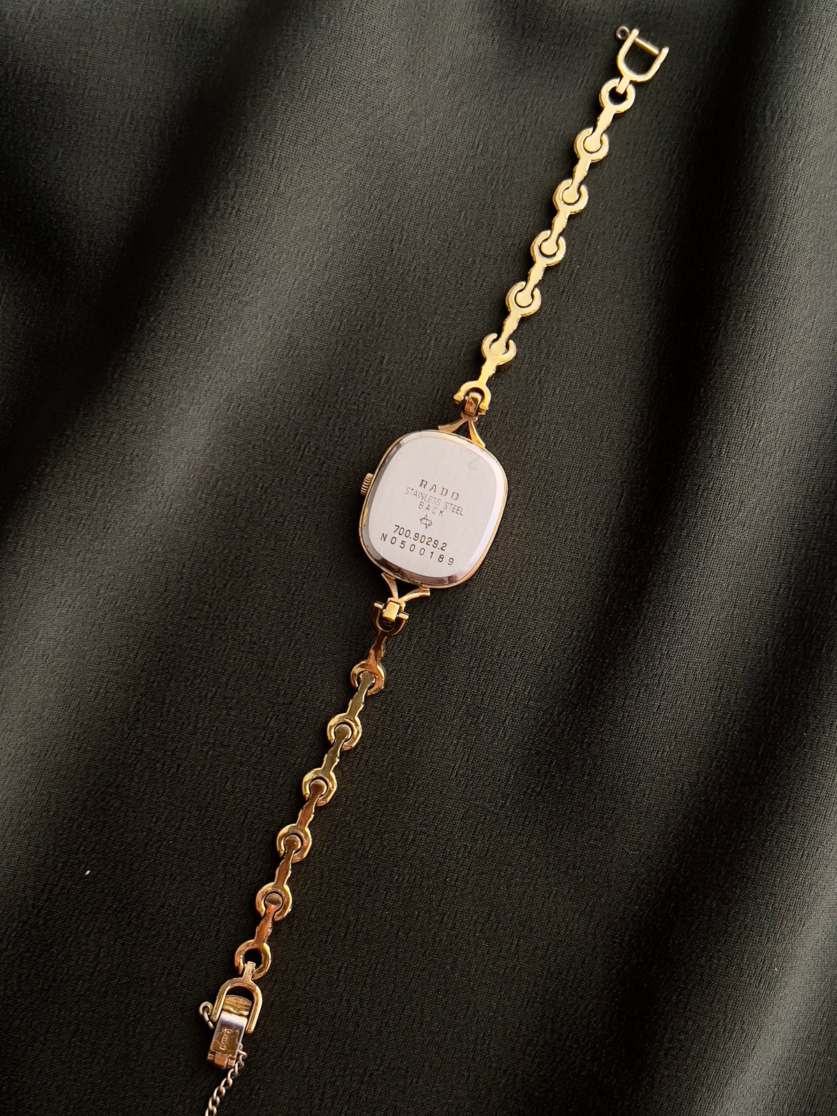 Rado Bronze Dial Curlicue Bracelet watch — caseback