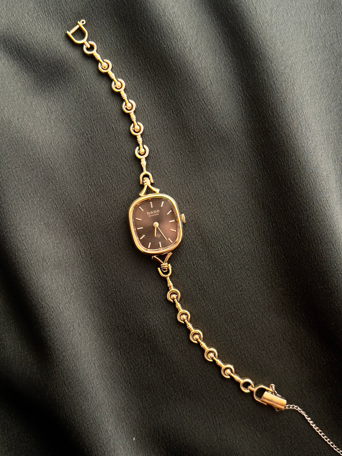 Rado Bronze Dial Curlicue Bracelet watch — full bracelet view