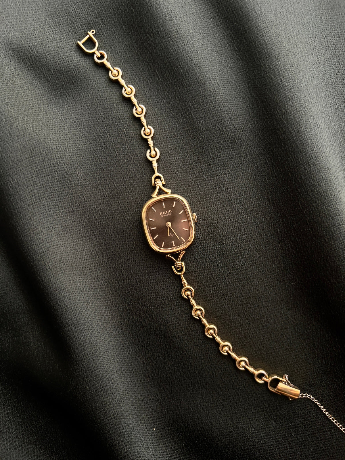 Rado Bronze Dial Curlicue Bracelet watch — full watch view