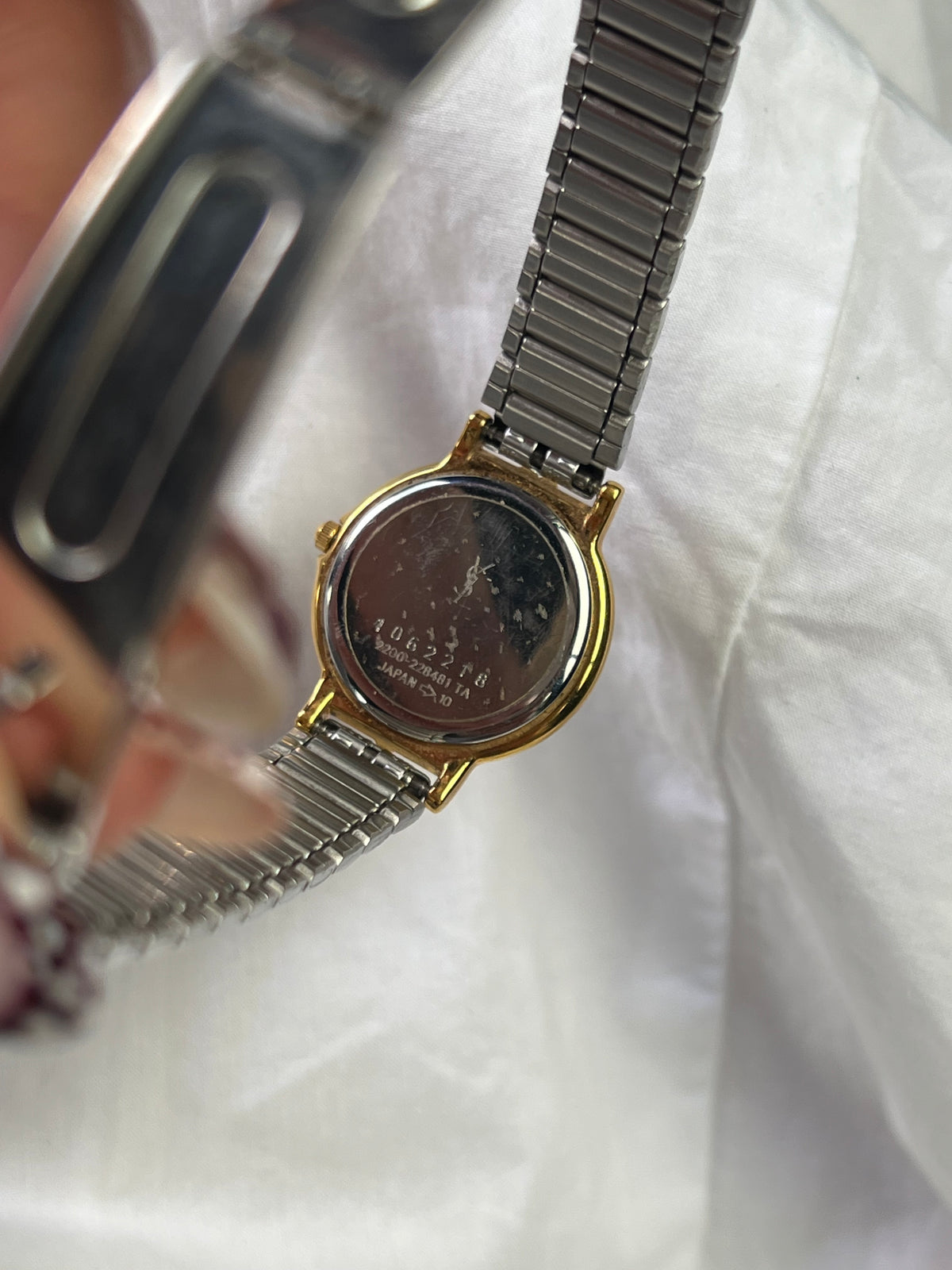 Yves Saint Laurent Ivory Dial Two Tone Women's Watch — product photograph 4, Gilded Hour NZ.