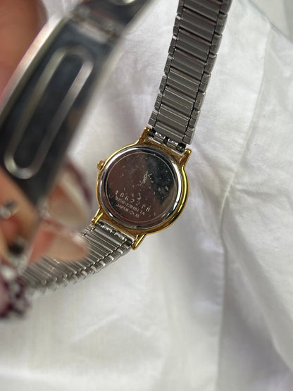 Yves Saint Laurent Ivory Dial Two Tone Women's Watch — product photograph 4, Gilded Hour NZ.